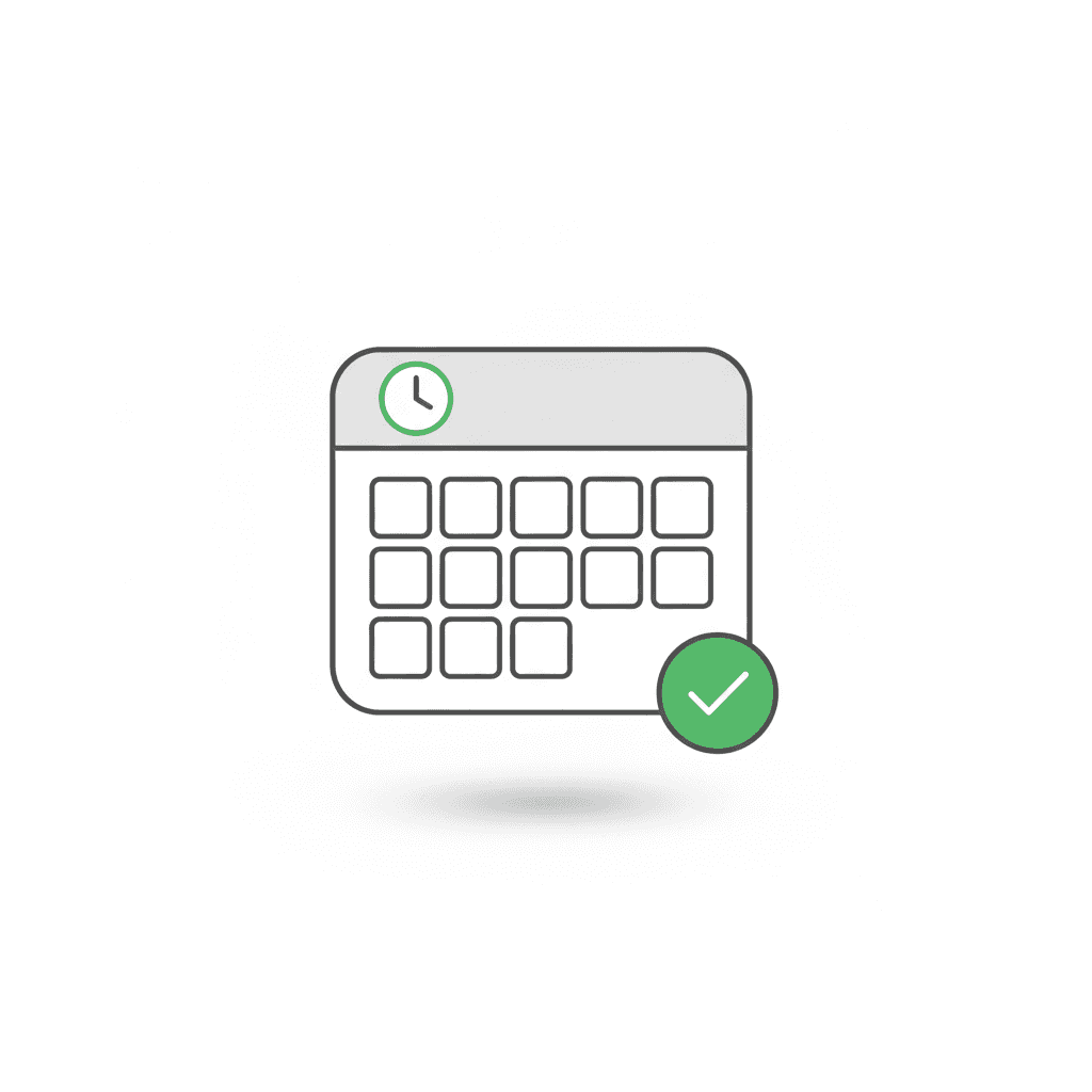 Calendrier de réservation des baies
