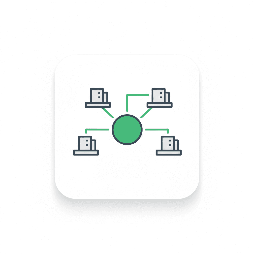 Usean toimipisteen tuki